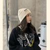 Autumn Hat Female Winter And Warm Candy Color Knitted Hat Japanese Wild Big Face Was Thin Woolen Hat Student