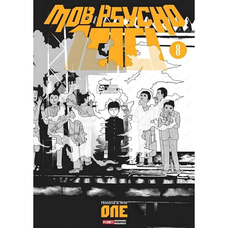 M-Mob P-Psycho 100 Anime Cartoon Retro Poster Sticky Wall Art Printing Waterproof Home Living Bed Room Bar Aesthetic Decor