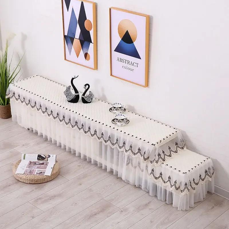 Dekoracja Ślubna Obrus Stołowy Pokrowiec na Telewizor LCD Koronka Wiszący Pokrowiec Przeciwkurzowy Prostokątny Zmywalny Pyłoszczelny Dekoracja Domu Obrus na Stół Party