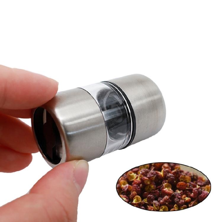 Portable Stainless Steel Salt and Pepper Grinder Kitchen Mini Grinding Mechanism