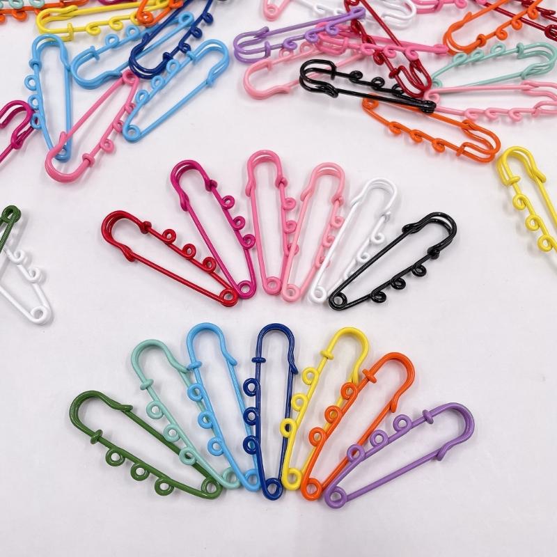 12pcs/Bag Elegant Brooch Pins for Women Colorful Safety Pins Stylish Hijab Scarf Breastpins Clothing Decorations
