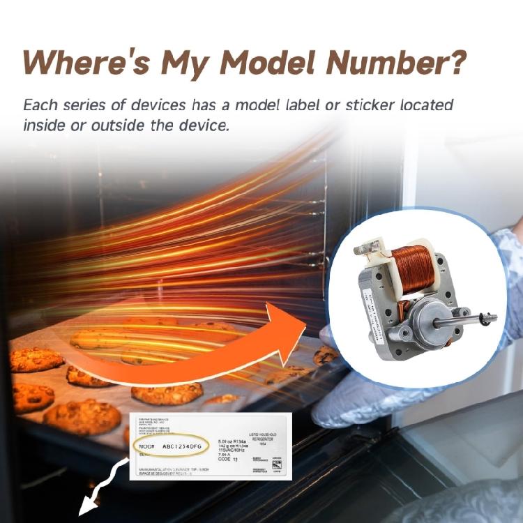 Moteur de ventilateur de convection économe en énergie pour four de cuisinière EAU61865301 Moteur de ventilateur de refroidissement Pièces de rechange pour four à micro-ondes