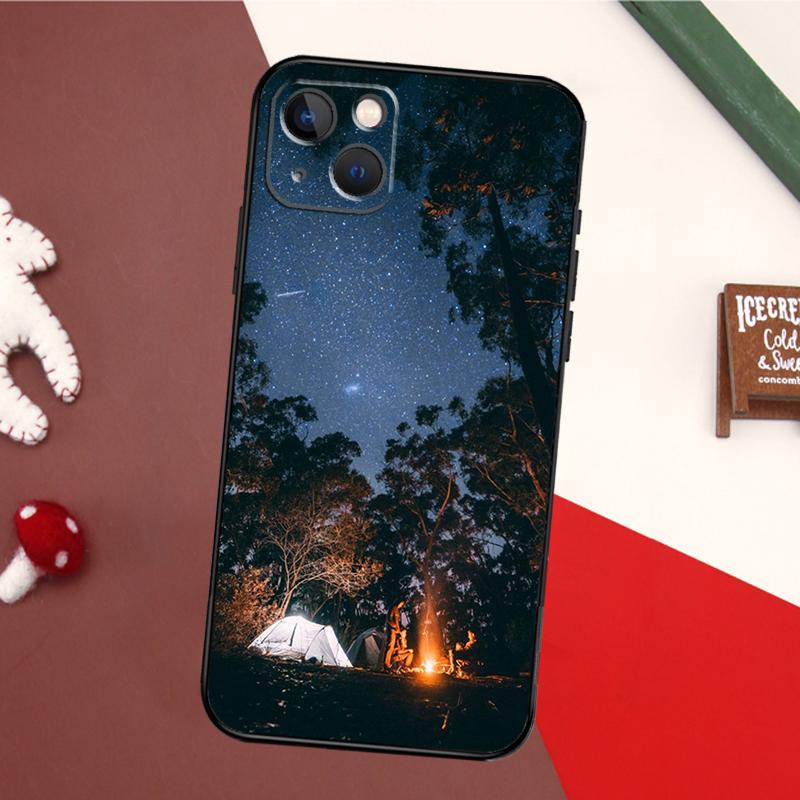 Camping Nature Case For iPhone 17 Pro Max 16 15 14 13 11 12 Pro Max mini 15 16 Plus 16e 17 Air Back Cover
