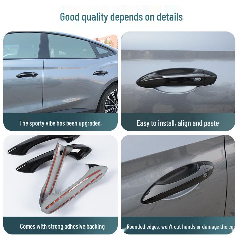 MG4 Car Door Handle Stickers: Fits 26 Models, Decorative and Protective Cover
