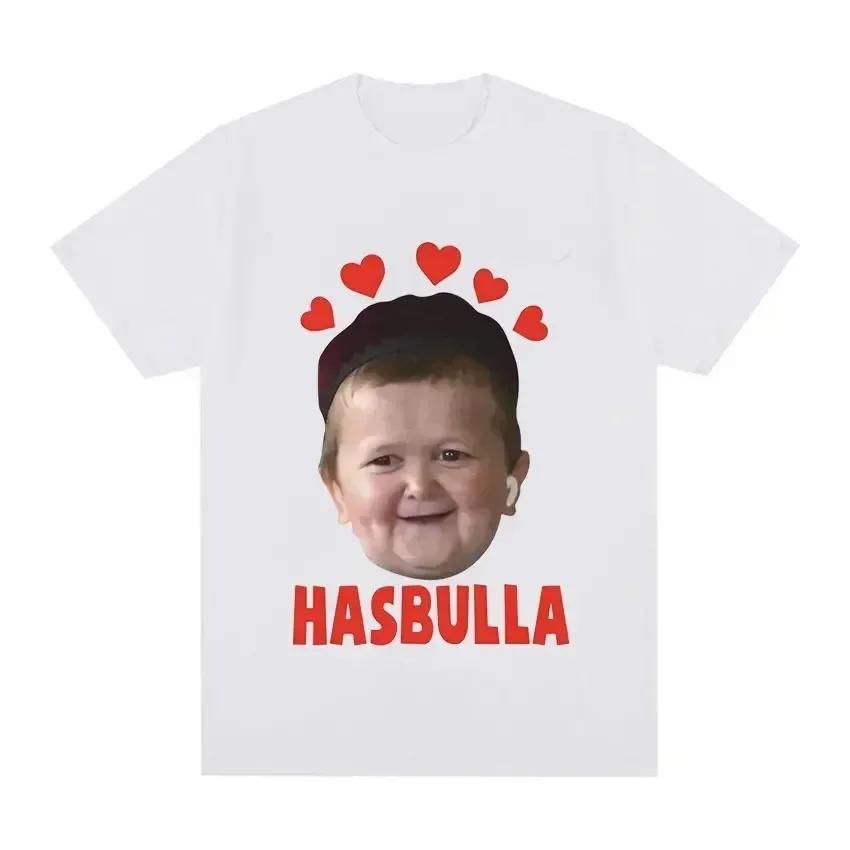 2024 Hasbulla Fighting T Shirt Mini Khabib Blogger T-Shirt Crew Neck Men Tees Retro Tops Funny Graphic Women Tshirt Streetwear