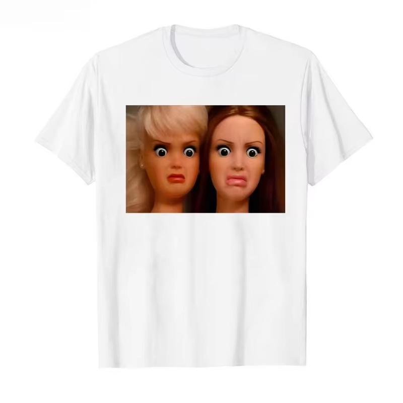 Funny Shirt Featuring The Disgusted Face Meme Doll Babe Mens T Shirt Cotton Tee Women Summer Novelty Oversize Casual Humor Meme