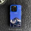 Snow Mountain Scenery iPhone 16 Pro Max Phone Case, New Color Silver 15/14mm Personalized IMD Drop-Proof Case 13