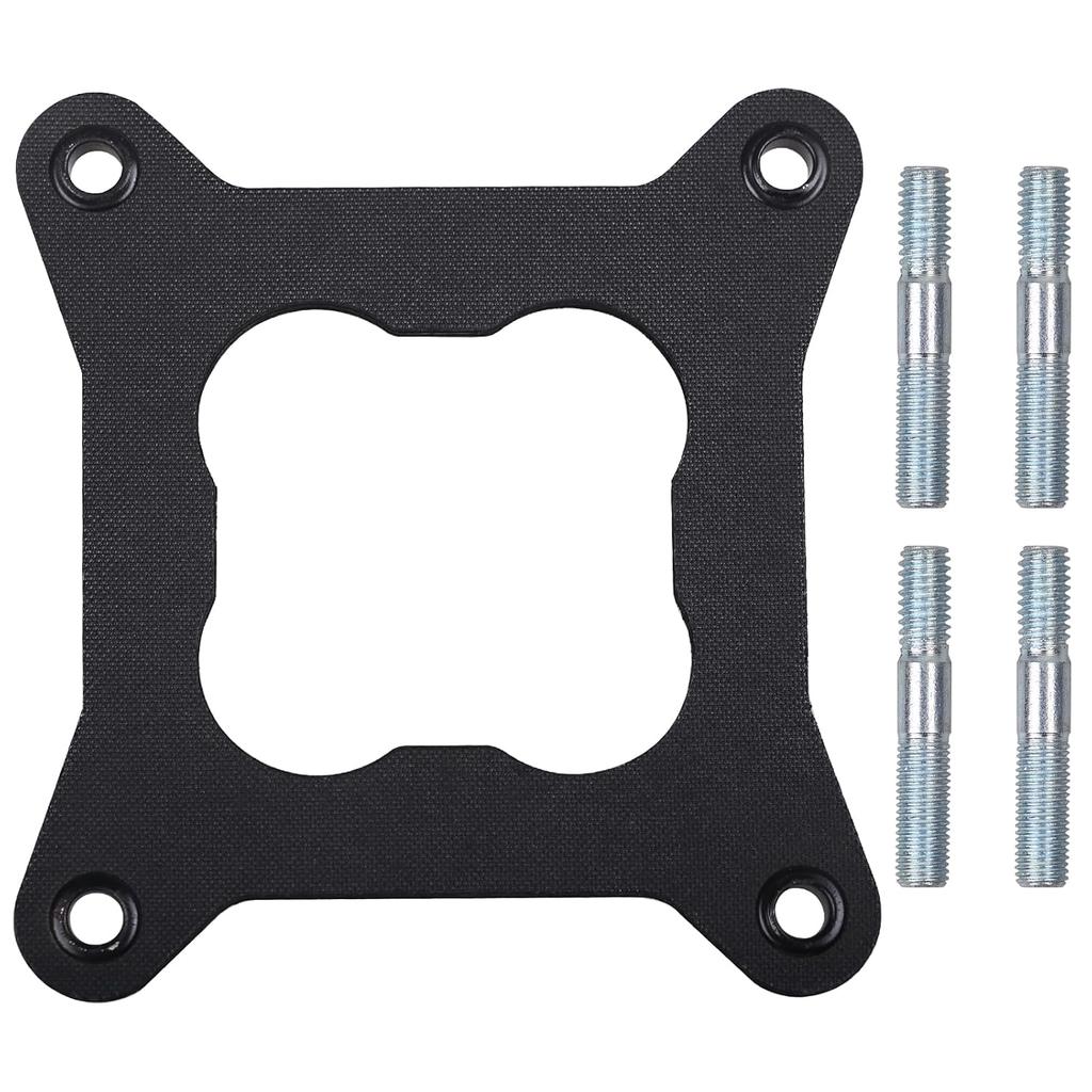 For Edelbrock 9265 Intake Manifold Heat Insulator Gaskets with Mounting Kit | for Edelbrock Performer Intake & Holley 4150 Carburetor Gasket, Reduced