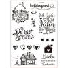 German Blessing Words Rub On Sticker Water Transfer Candle Sticker for Candle Ceramic Mug Glassware Wood Furniture
