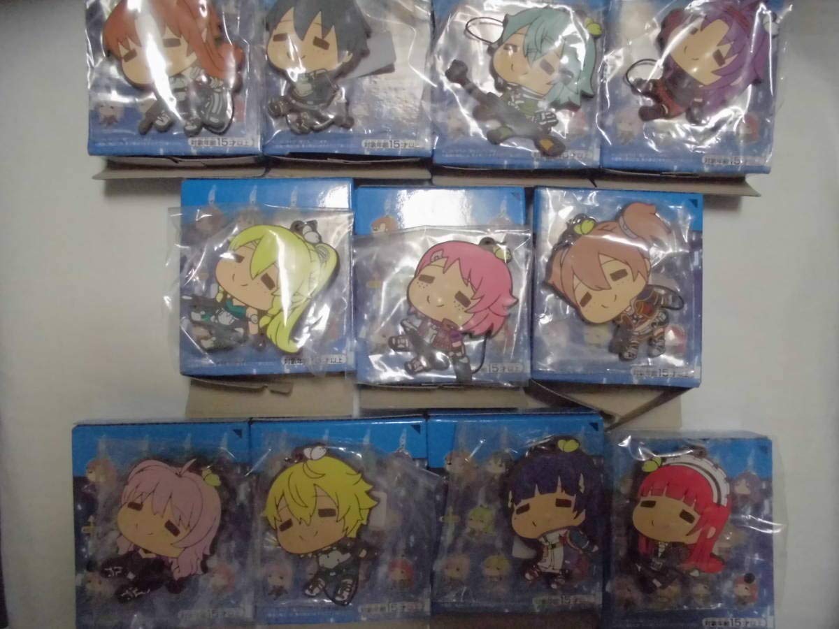 

Ichiban Kuji Sword Art Online GAME PROJECT 5th Anniversary Part 2 F Prize Rubber Strap Complete Set of 11