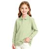 Girls Long Sleeve School Uniform Top Casual Dressy T-Shirt for