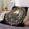 1pc Beautiful Peacock Blanket Cute Movie Characters,Living Room, Travel, Camping, Car Blankets