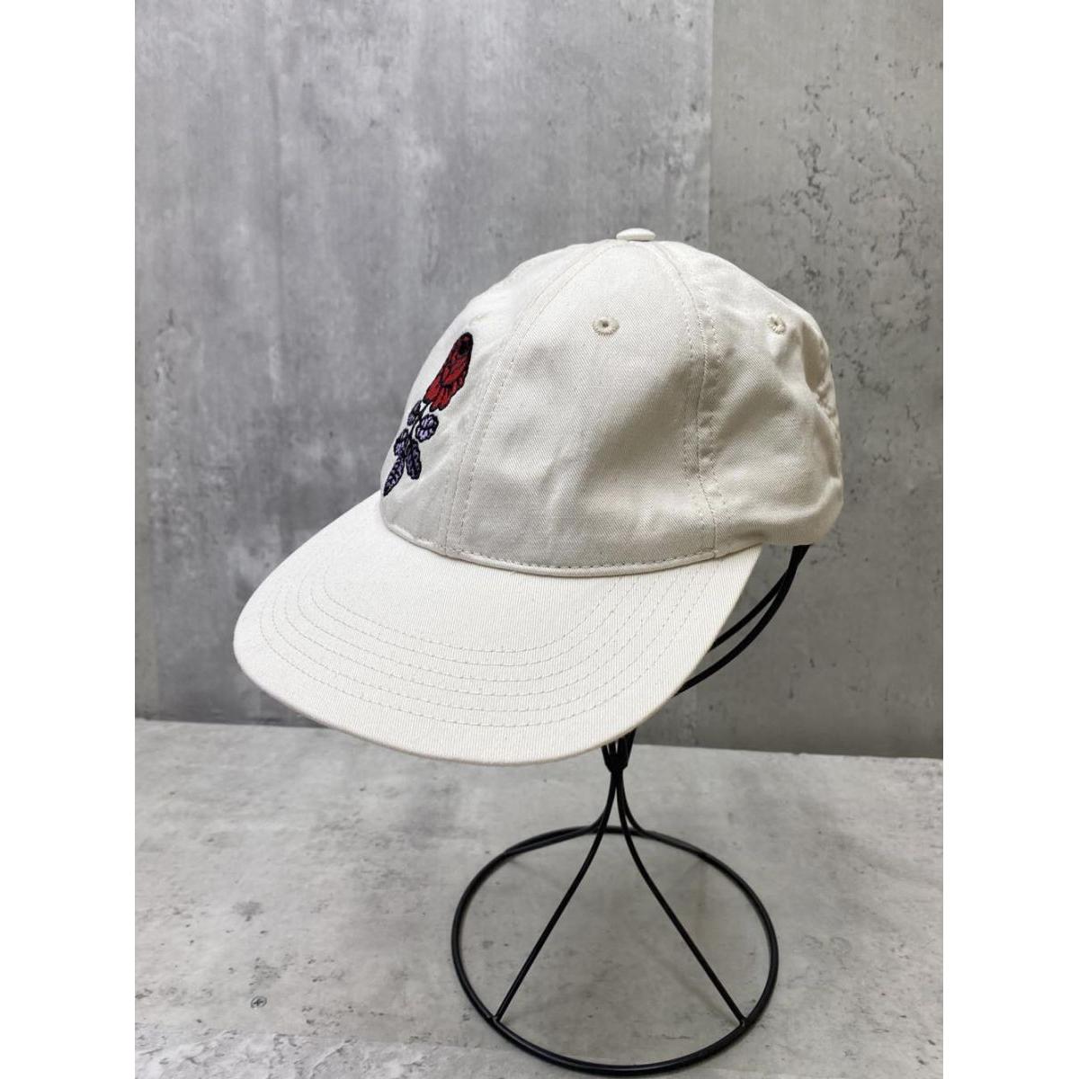 Used Marimekko Marimekko Sementti Solid Cap Vihkiruusu Rose Embroidery Cap /Off White Women s