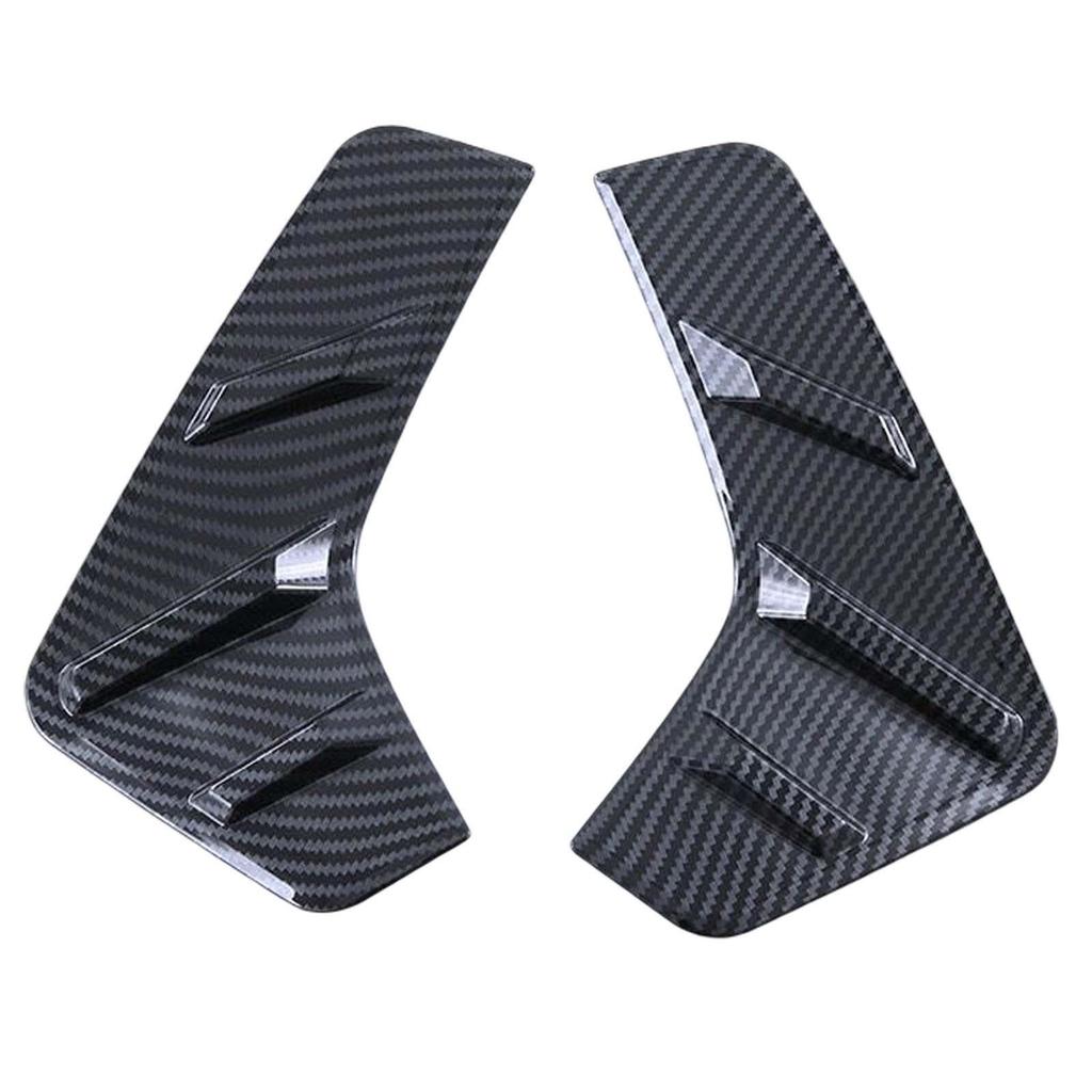2Pcs Carbon Fiber Rear Fog Lamp Lamp frame Stickers for Byd Yuan Plus