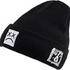 Black and White Knit Hat College Wind Pullover Crying Face Wool Hat Internet Celebrity Versatile Couple Embroidery Hip Hop Hat