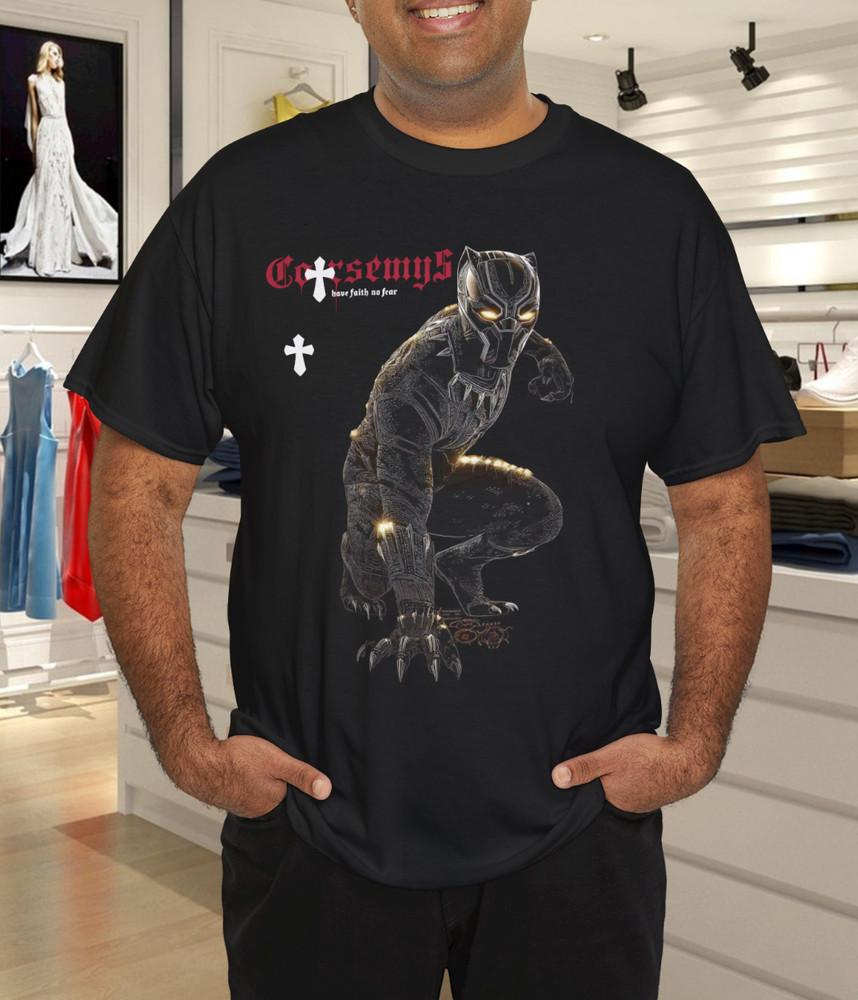 

Wakanda Black Panther Vibranium Suit Neon Tech Art T-Shirt 2XL