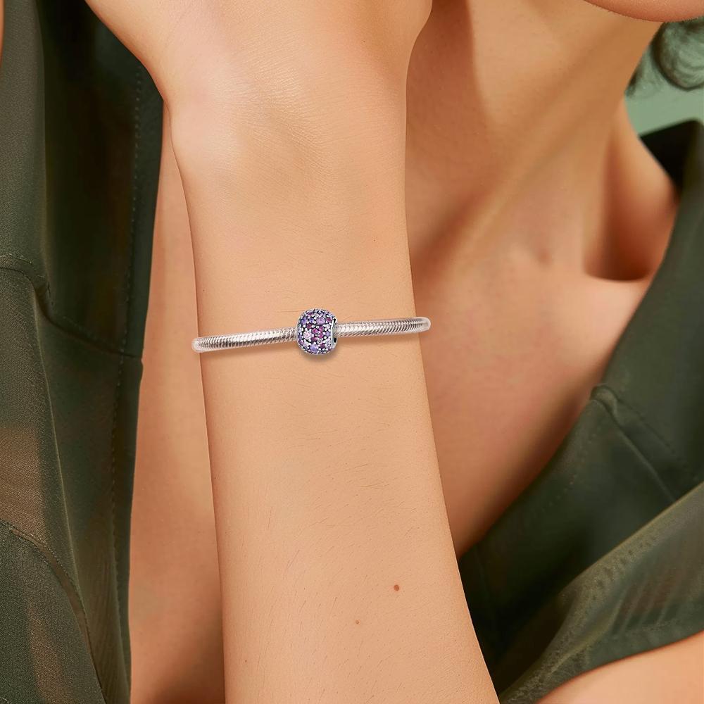 Pendants Charms Beads Copper Elegant Zircon Bead Fits Genuine Bracelets For Jewellery Crafting ValentineS Day Gifts