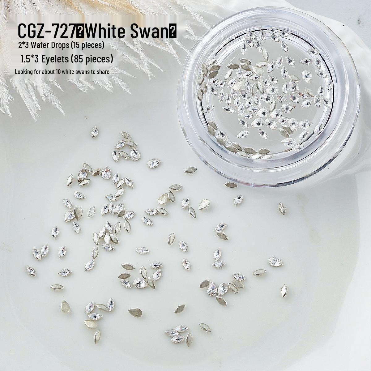 Swan Eye Water Drop Zirconia Nail Art Rhinestones - Mixed Sizes