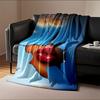 Surreal Lips Sky Art Blanket for All Seasons Blanket Lunch Break Throw Gift
