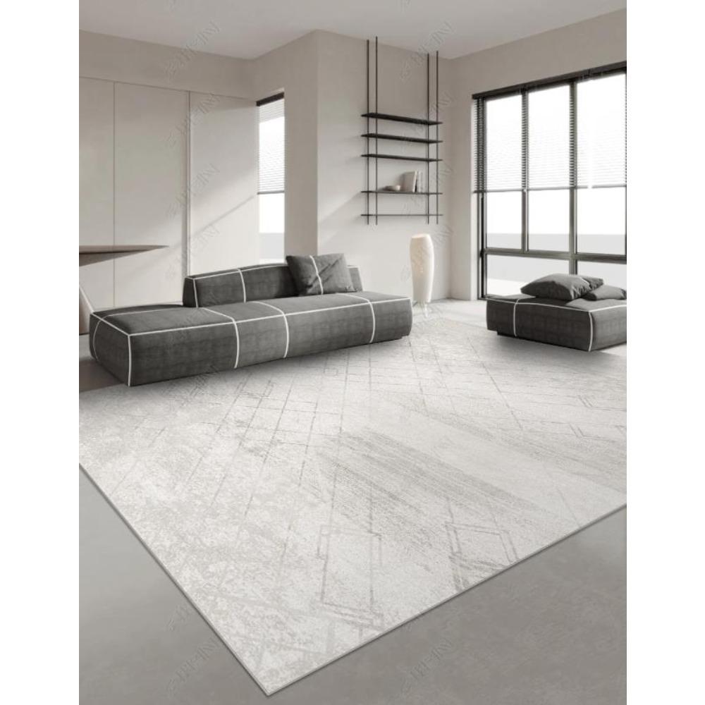 Japanese Style Carpets for Living Room Light Luxury Bedroom Decor Large Area Carpet Home Gray Anti-slip Mat Washable Lounge Rug