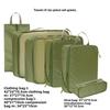 Travel Storage Bag Set With Waterproof Polyester Material For Packing And Organizing