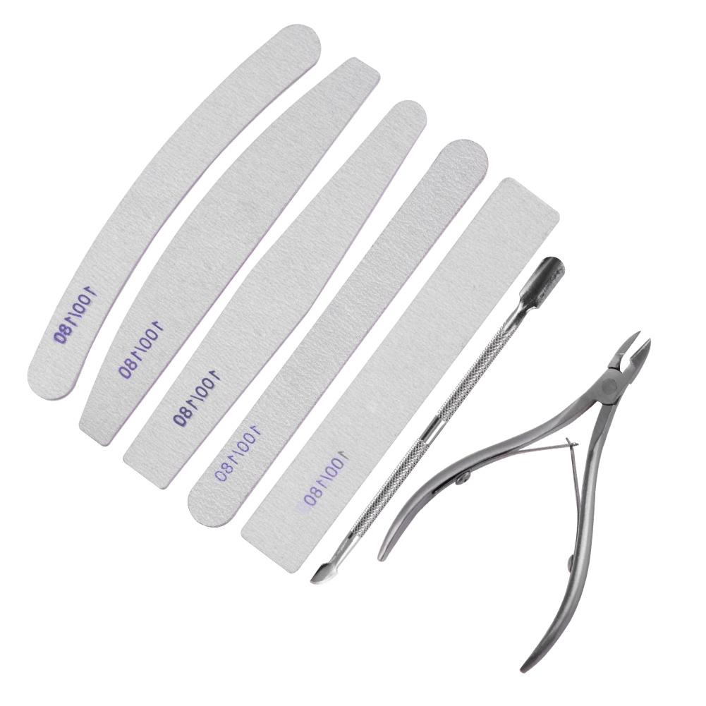 Professional Nail Art Manicure Pedicure Tool Set Nail Sanding Sponge Files Buffer Polisher