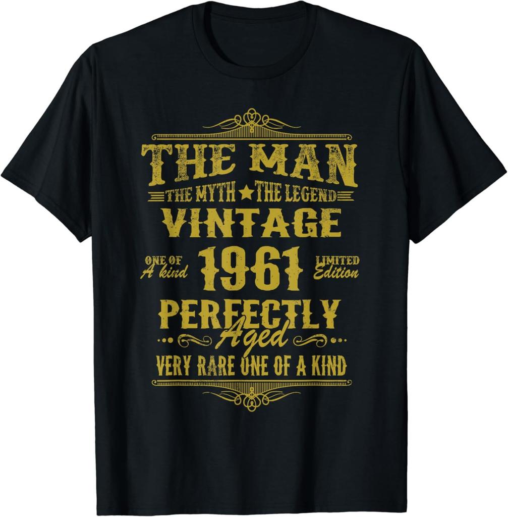 Vintage May June 1961 Birthday Party Outfit Born In May 1961 TShirt Graphic T Shirt Vintage T Shirt Men Clothing Cotton Camisas