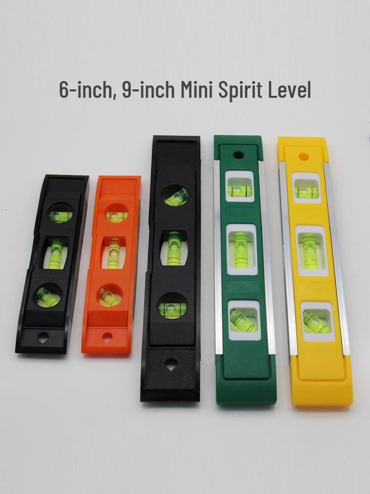 Compact 6/9-Inch Magnetic Multi-Angle Level Ruler