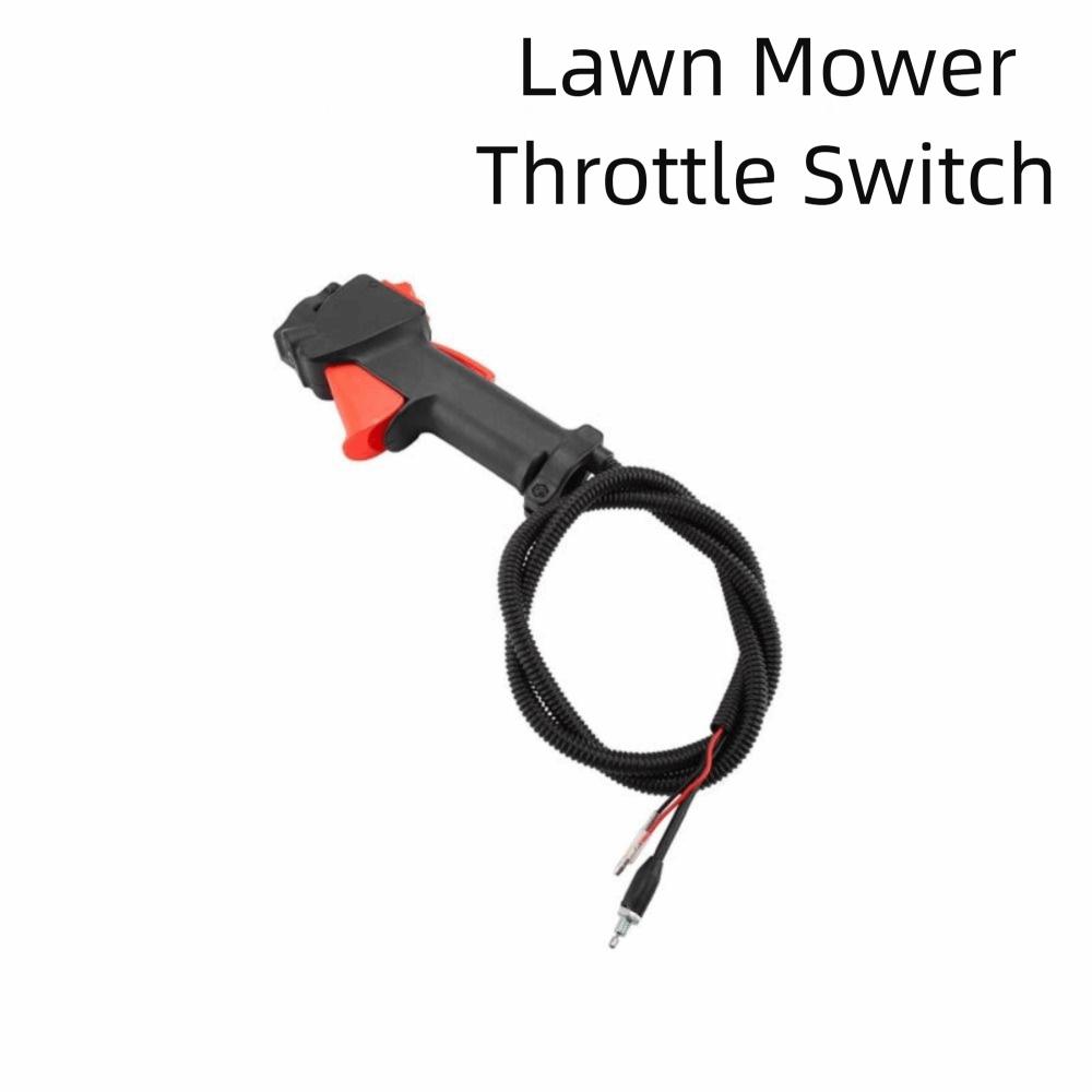26mm Tube Lawn Mower Switch Black Handle Brush Cutter Switch Throttle Cable Handle  Engine Trimmer