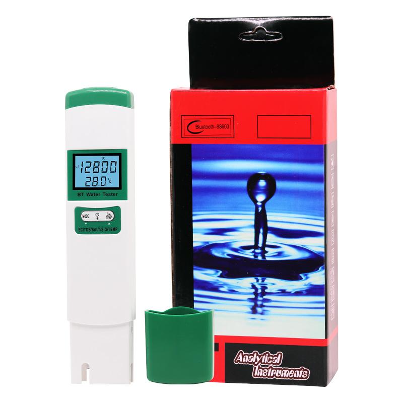 Bluetooth WIFI TDS EC Salinity SG Temperature PPM Meter Water Quality Tester for Drinking Water Aquariums Pool