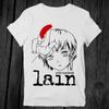 Anime Serial Experiments Lain Graphic Print T Shirt Iwakura Manga Girl Sci Fi Short Sleeve Fashion T Shirt Unisex