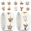500Pcs/Roll Birthday Party Animals Kids Rewards Stickers - DIY Scrapbooks Album Decor Sealing Label Decals