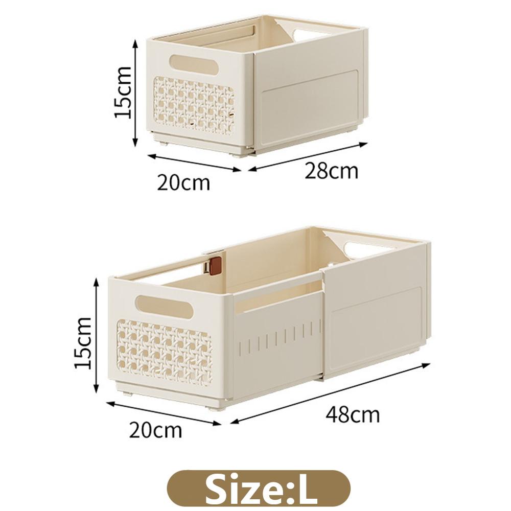 2/1Pcs Clothes Storage Box Stretchable Drawer Storage Wardrobe Storage Organizers Clothes Storage T-Shirts Pants Organizer Box