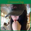 Hat Peaked Baseball Cap Alphabet Embroidery Pattern Uv Breathable Protection