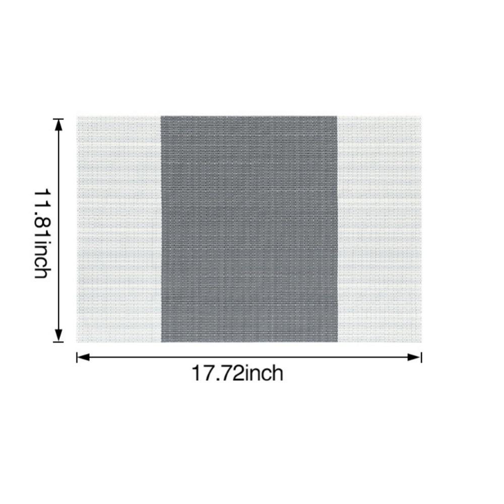 

Simple Meal Mat PVC Anti Slip And Heat Insulation European Style PVC Table Mat Wash Free Environmental Protection Dish Western Meal Mat