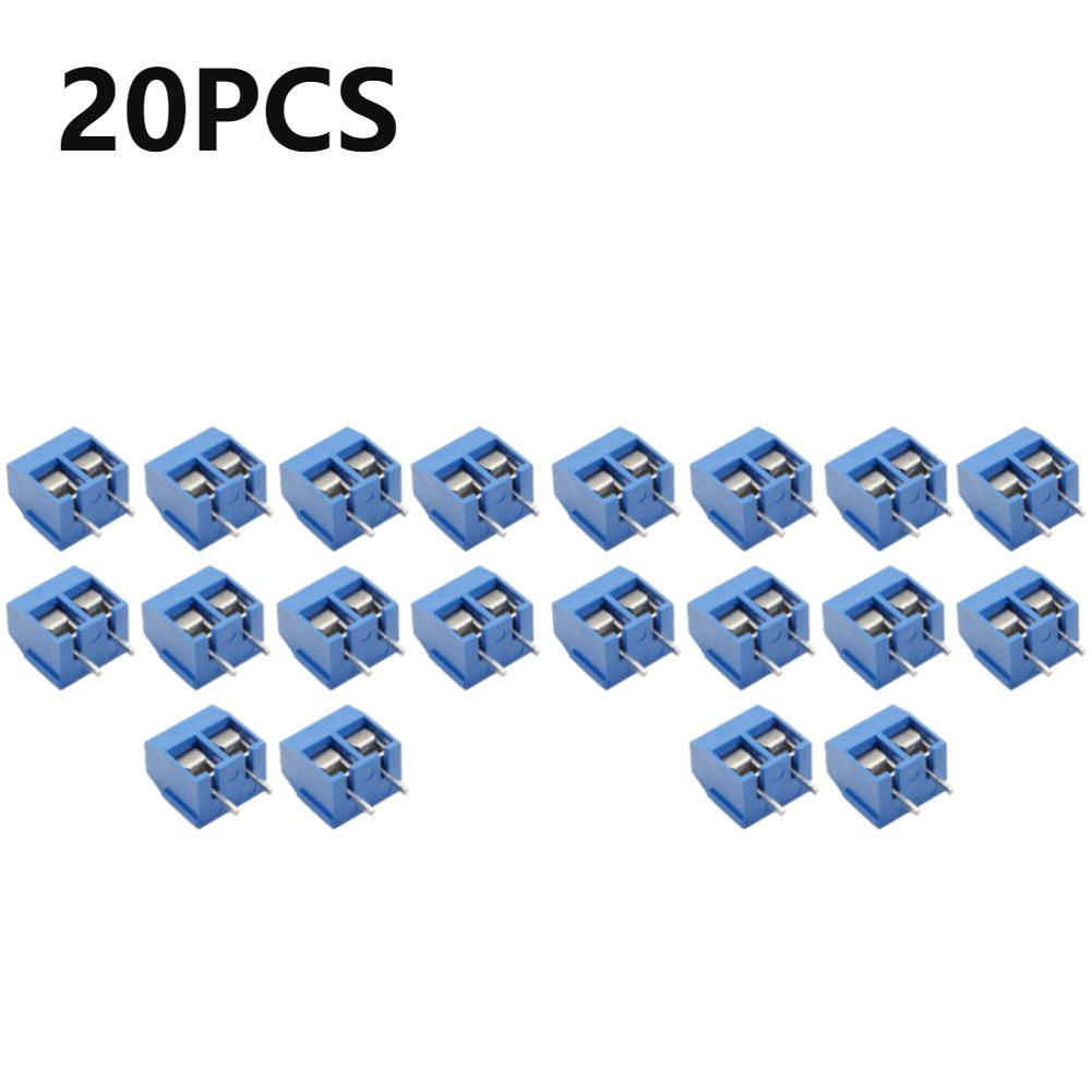 10Pcs PCB Mount Screw Terminal Block Connector Straight Pin 2P 3P KF301 PCB Screw Terminal Block Wire Connector for Arduino