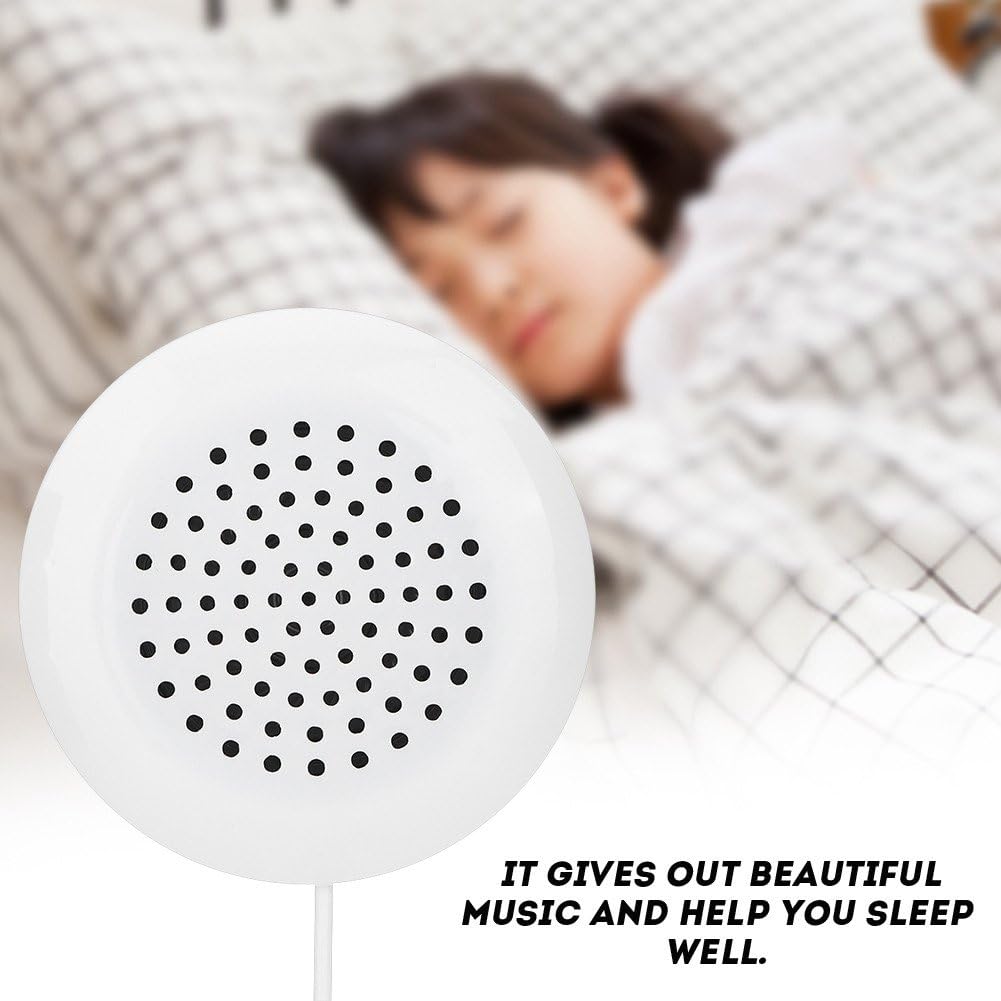 Zerone Pillow Speaker, 3.5mm Mini Under Pillow Speaker for MP3 Phone Portable CD - White