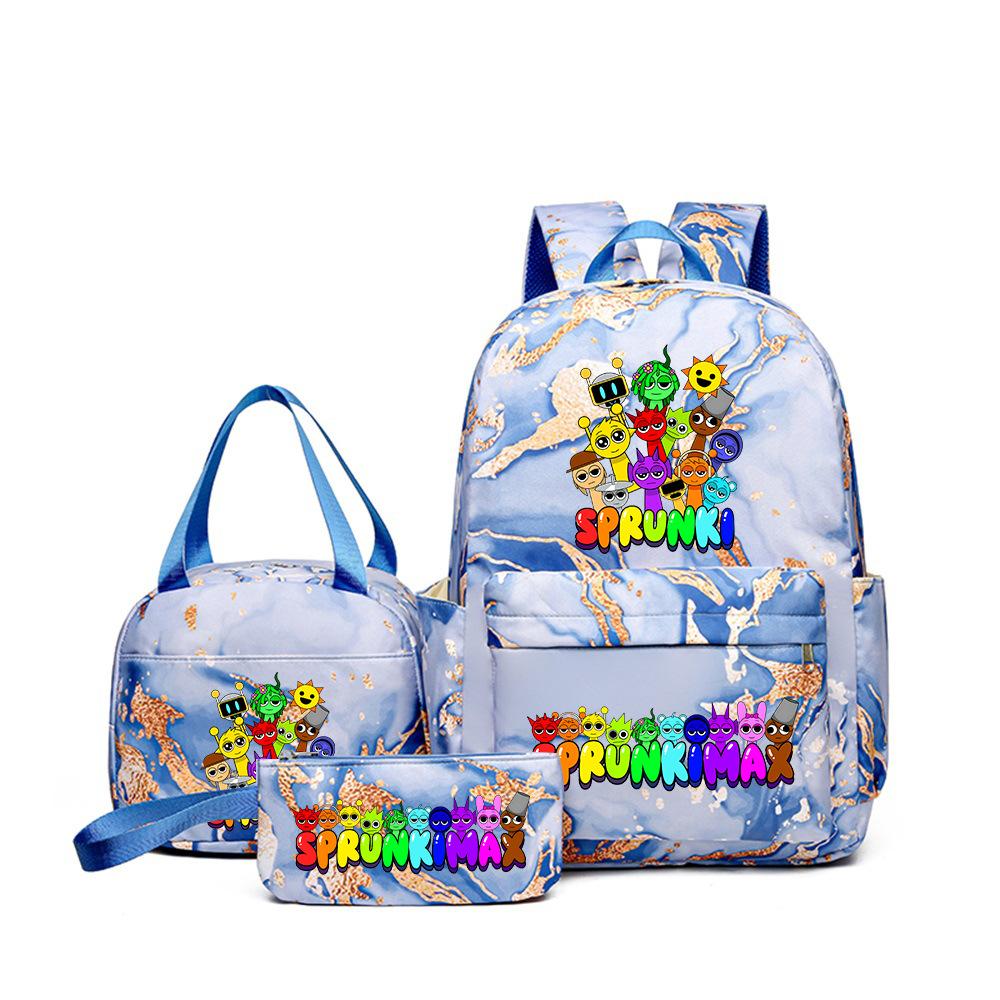 Rhythm Box Student School Bag Children's Backpack Backpack Three-piece Set