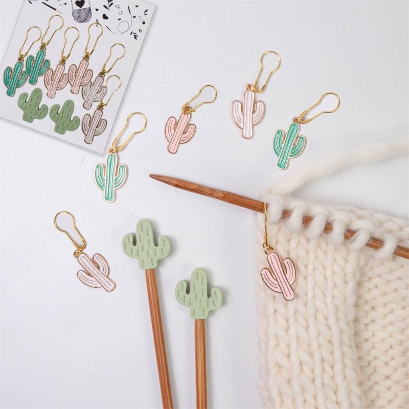 Stitching Marker Charm Locking Stitching Marker Knitting Needle Point Protectors, Locking Stitching Marker for Stitching