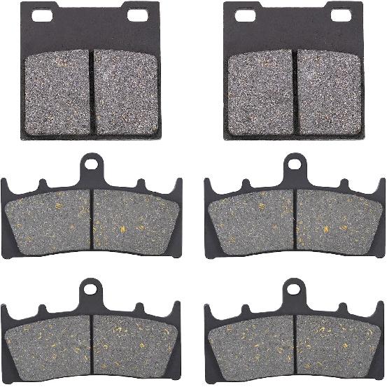 

AHL Front and Rear Brake Pads Set for Suzuki GSX1300 R Hayabusa 1999-2007 GSF1200 SK/K Bandit 2001-2005 GSXR750 W/T/V/X 1996-1999 /GSXR 600 Semi-metallic