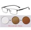 Metal Alloyalloy Photochromic Myopia Eyeglasses Women Men Prescription Spectacles Eyewear +0.5 +0.75 +1 +1.25 +1.5 +2 +2.5 +3.0+