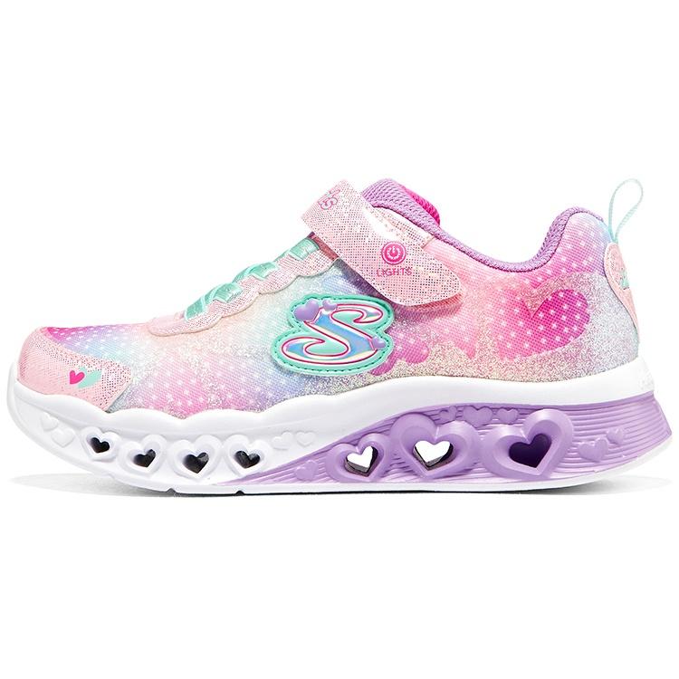 (GS) Skechers Flutter Heart Lights Pink Multi Kids 302315L-PKMT EU 32