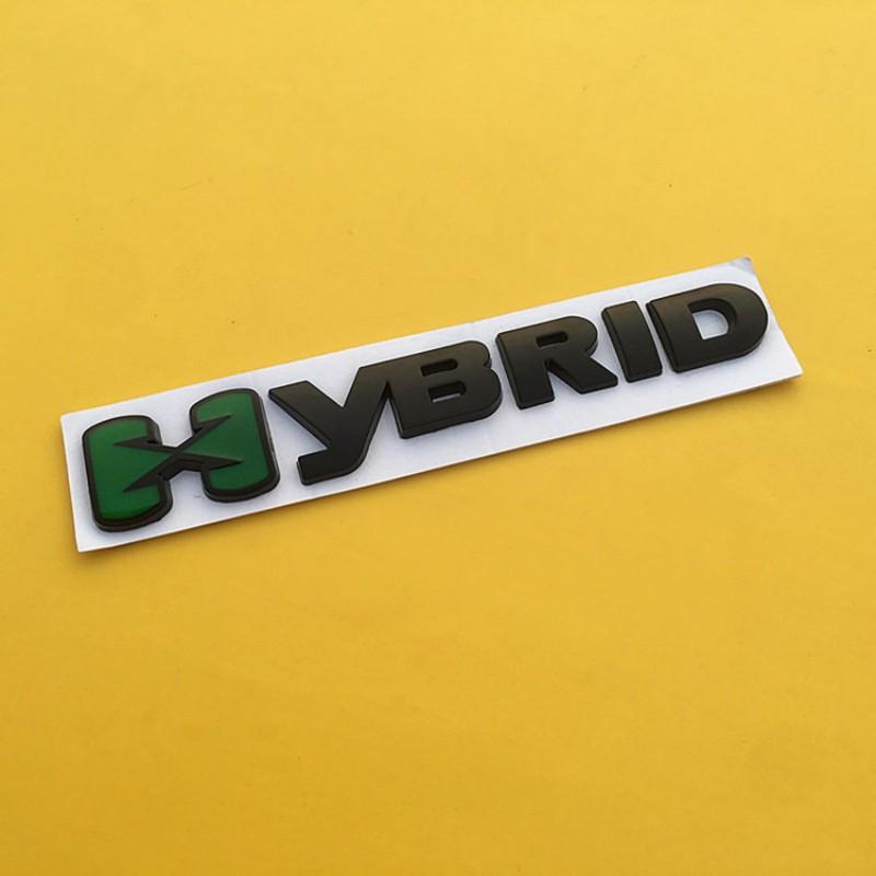 

Car Sticker HYBRID Logo Emblem Chrome Badge Decals for Toyota Camry Volkswagen Mercedes Subaru Honda Prosche Cayene Auto styling