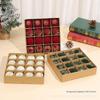 6cm Plastic Flocked Festival Christmas Ball Pendant Set Holiday Decorative Pendants Window Display Tree Balls