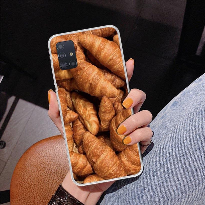 Food Fries Beer Cheese Sushi Cookie Phone Case For Samsung Galaxy A52 A32 A22 A12 A51 A31 A50S A30S A20S A10S Note 20 Ultra 10 P
