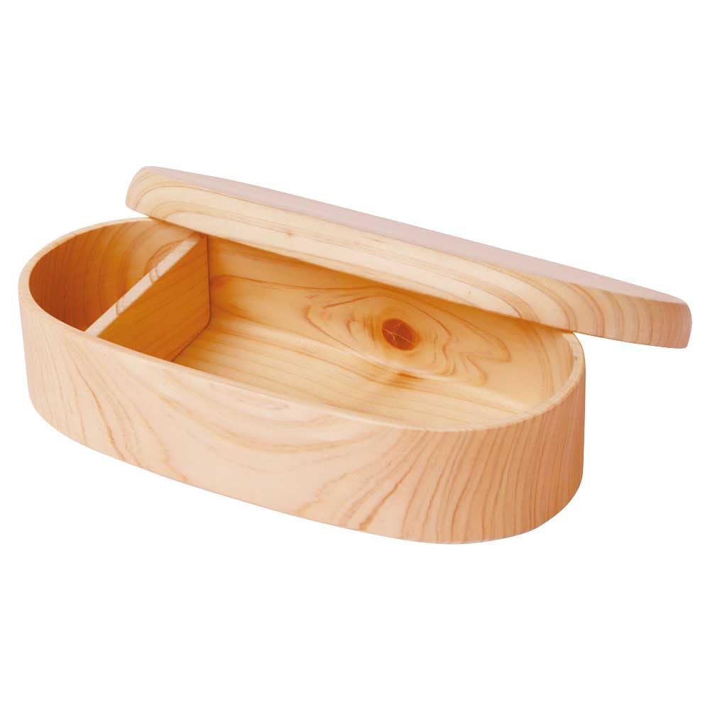 Yamaco Hinoki (Cutout) Bento Box, Long, 20x10xH5.5cm, 786879