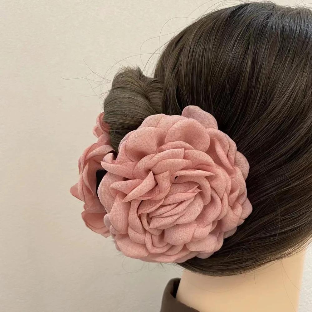 French Style Vintage Claw Clip Rose Flower Hair Claw Clip for Women Girls Fashion Kids Hair Accessories Hair Clips for Women 1PC