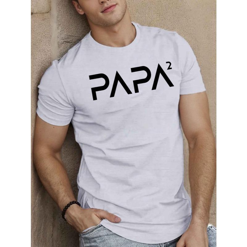 Мужская летняя футболка европейского размера для отцов двоих детей S