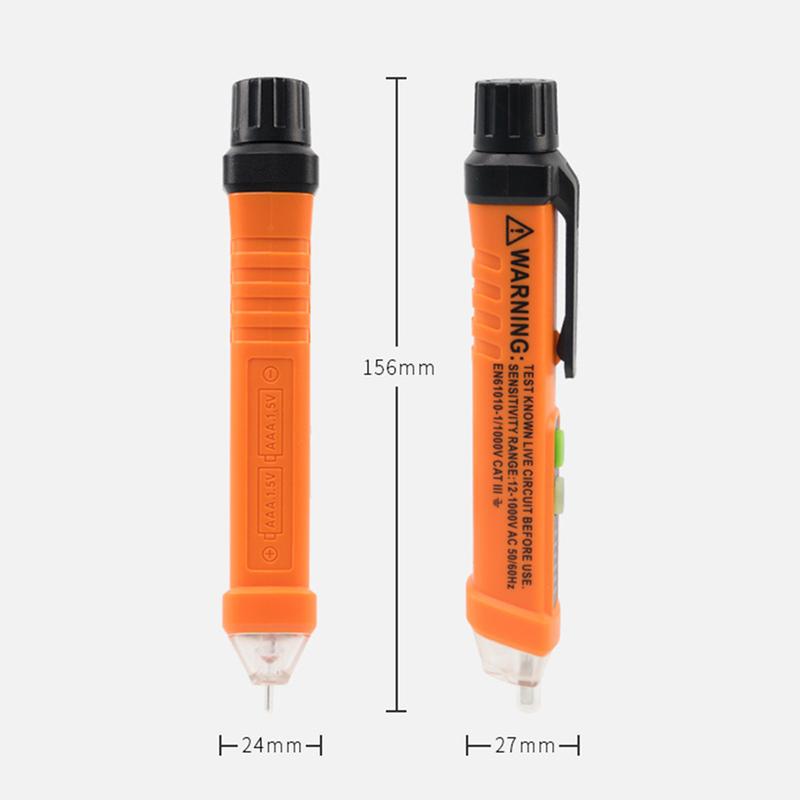 1 Stück PM8908C Spannungsprüfer AC 12V-1000V Detektoren Berührungsloser Spannungsprüfstift Spannungsdetektoren Induktionsstift Erkennungspunkt