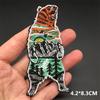 Embroidered Patches On Clothes Punk Patches For Clothing Diy Skull Stripes Stickers Cartoon Patches Appliques Badges